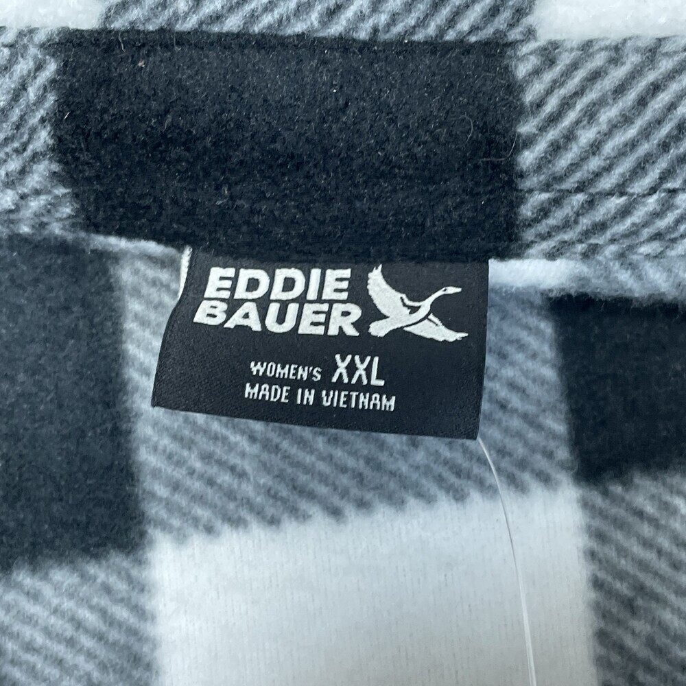 Eddie Bauer Women's XXL Microfleece Shirt Black H0237 - Picture 6 of 9